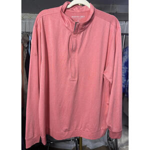 Matte Grey Men's Salmon 1/4 Zip Long Sleeve Golf Pullover Size XL